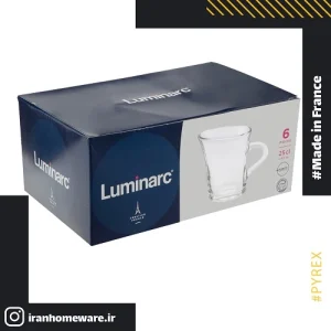 فنجان لومينارک شيپوری سايز 230 سی سی Luminarc Cup Bock a The 23 cl اصل فرانسه