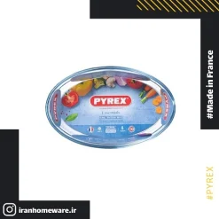 تابه پیرکس بیضی 40x27 سانتی اصل فرانسه 347B000