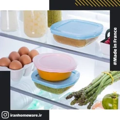 ظرف پیرکس گرد آبی اصل فرانسه 210PAV3 مخصوص نگهداری غذای کودک