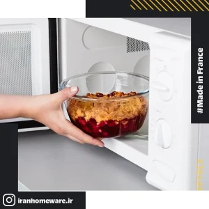 ظرف پيرکس ضد چکيدن مايعات گرد 15 سانتی اصل فرانسه 913S017