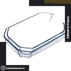 ست دو تابه مدرن 8 ضلعی پیرکس ضد خش اصل فرانسه