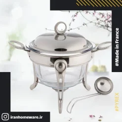 سوفله سوپ خوری وارمردار طرح حلقه نگين استيل