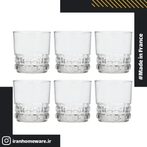 نیم لیوان لومینارک کوادریل سایز 320 سی سی Luminarc Glass Quadrille 32 cl