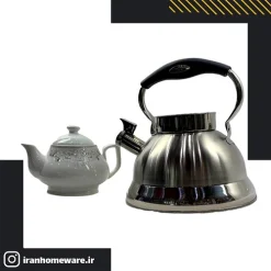 کتری و قوری چينی مدل AMD استیل سوتی New