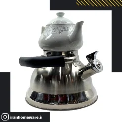 کتری و قوری چينی مدل AMD استیل سوتی New