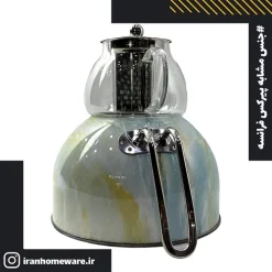 کتری و قوری پیرکس مدل سوتی سنگی سبز کمرنگ New