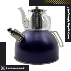 کتری و قوری پیرکس مدل سوتی بنفش مات New