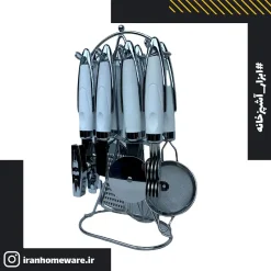 سرویس 8 پارچه ابزار آشپزخانه سفید مدل VITARA | New