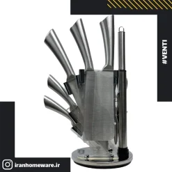 سرویس چاقو و ساطوری Venti استيل مدل new