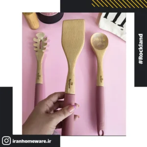 کفگیر و ملاقه راکلند با استند بنفش تیره