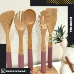 کفگیر و ملاقه راکلند با استند بنفش تیره