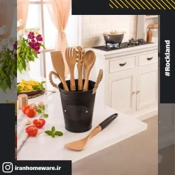 کفگیر و ملاقه راکلند مدل سطلی مشکی (Black)