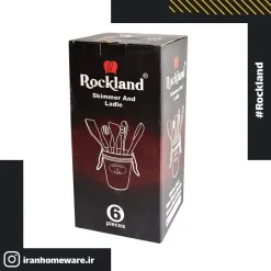 کفگیر و ملاقه راکلند مدل سطلی مشکی (Black)