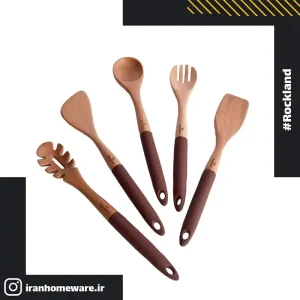 کفگیر و ملاقه راکلند مدل سطلی قهوه ای (Brown)