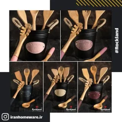 کفگیر و ملاقه راکلند مدل سطلی خاکستری (Gray)