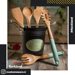 کفگیر و ملاقه راکلند مدل سطلی سبز (Green)