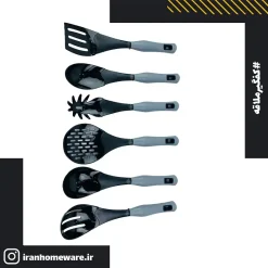 کفگیر و ملاقه اعلا یونی ایلیا رنگ خاکستری