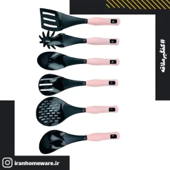 کفگیر و ملاقه اعلا یونی ایلیا رنگ صورتی