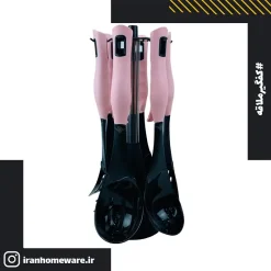 کفگیر و ملاقه اعلا یونی ایلیا رنگ صورتی