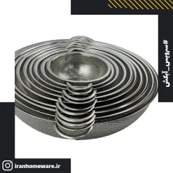 سرویس 10 پارچه آبکش دسته دار Venti تمام استیل ضد زنگ درجه 1