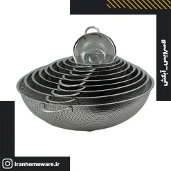 سرویس 10 پارچه آبکش دسته دار Venti تمام استیل ضد زنگ درجه 1