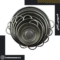 سرویس 10 پارچه آبکش دسته دار Venti تمام استیل ضد زنگ درجه 1