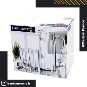 پارچ و لیوان دلتا لومینارک - Luminarc Drink Set Delta - اصل فرانسه -