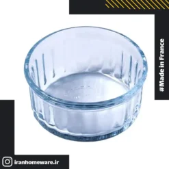 ظرف پیرکس رمکین دایره ای شکل به قطر 10 سانت اصل فرانسه 169B000 - PYREX