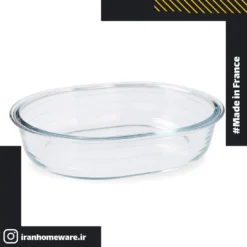 تابه بیضی لبه دار پیرکس 25x20 سانتی اصل فرانسه 132B000 - PYREX