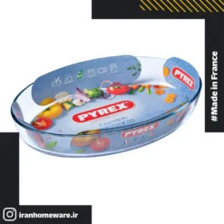 تابه پیرکس بیضی 21x13 سانتی اصل فرانسه 221B000 - PYREX