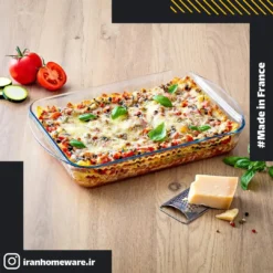 تابه پیرکس مستطیل دسته دار 40x27x6 سانتی اصل فرانسه 239B000 - PYREX