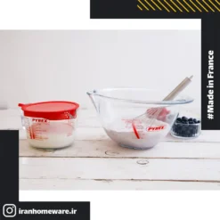 شیرجوش پیرکس 1 لیتری مدرج درب دار اصل فرانسه