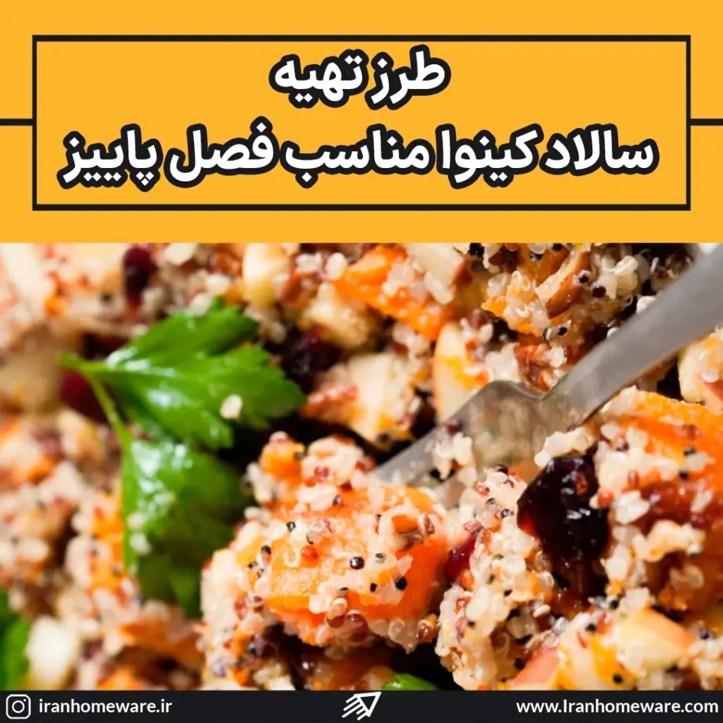 طرز تهیه سالاد کینوا مناسب فصل پاییز